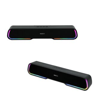 Pack Soundbar Parlante Gamer Bluetooth Luces RGB 1200mAh,hi-res