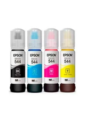 Pack de tintas Epson T544 4 colores Negro + Colores (T544520-4P),hi-res