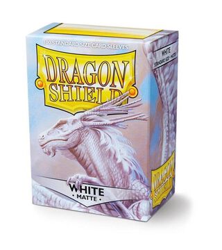 Protector de cartas Dragon Shield 100 - Standard Matte White,hi-res