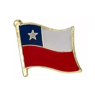Piocha, Botón, Chile Pin, Bandera Chilena Metálica.,hi-res