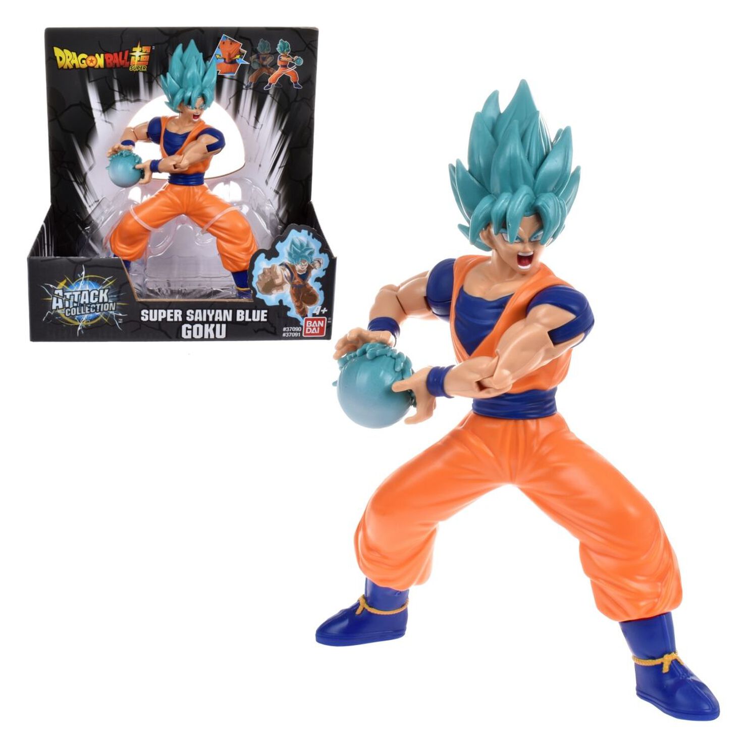 Figura Coleccion Ataque 18 Cms - Super Saiyan Blue Goku 