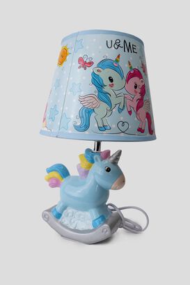 Lámpara de Carrusel Unicornio Celeste Chinitown,hi-res