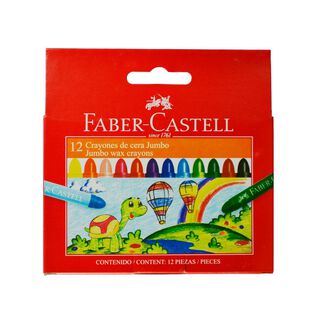 Crayones De Cera Jumbo Faber-Castell x12 Colores,hi-res