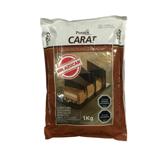 Cobertura Chocolate Carat Pastelería Sin Azúcar Puratos 1 Kg,hi-res
