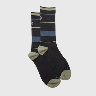 Long Socks Line Stretch Blue & Green Black Bubba,hi-res