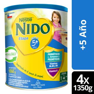 Leche Nido 5+ Protectus® 1350g Pack X4,hi-res