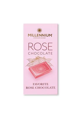 Tableta De Chocolate con leche rosado Rose 100g.,hi-res