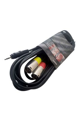 Cable 3,5mm a 2 XLR macho 5mts Prodb AC025-5,hi-res