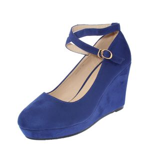Zapato Plataforma Azul Vía Franca Mujer,hi-res