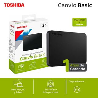 Toshiba Disco Duro Externo 2tb Canvio Basic A5 HDTB520XK3AA,hi-res
