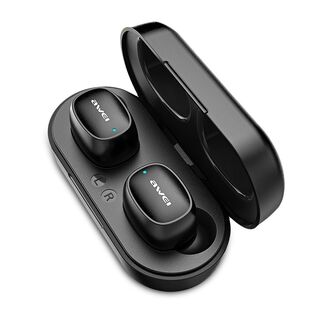 Audífonos Bluetooth Awei T13 TWS con caja de carga,hi-res