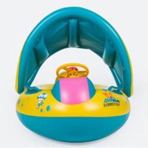 Flotador Con Sombrilla/techo Para Bebes para piscina/playa,hi-res