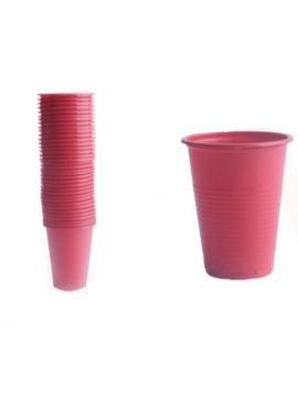 Vasos Plásticos Desechables Color Rojo 25 Unidades ,hi-res