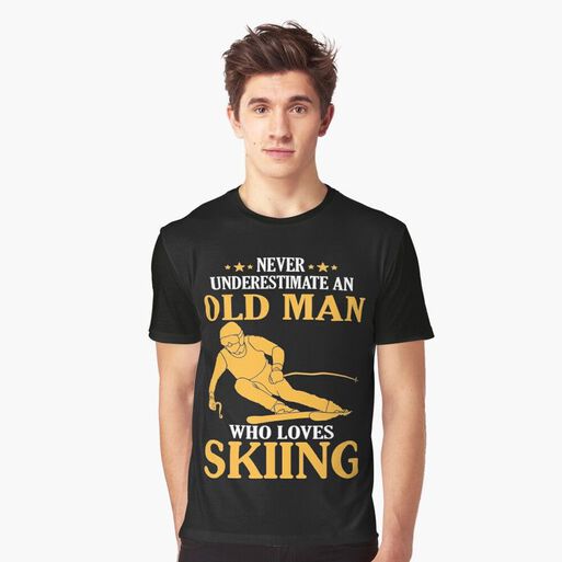 Polera Old Man Skiing Nieve Sky H,hi-res