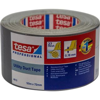 Tesa Cinta De Ducto (duct Tape) Profesional Xl 72mm X 50mts,hi-res