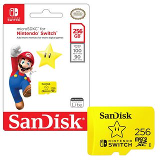 Tarjeta MicroSDXC SanDisk 256GB Nintendo Switch 4K 100MB/s,hi-res