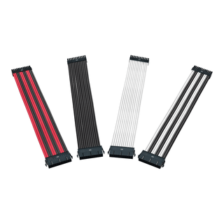 Kit Cables Extension para PSU Cooler Master Blanco y Negro,hi-res