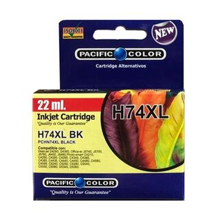 Tinta 74 Black Cartucho Compatible HP 22ml Pacific Color,hi-res