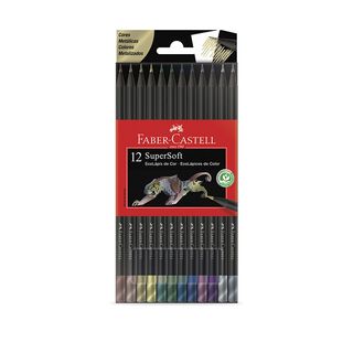 Lápices de Color Supersoft Faber-Castell x12 Metálicos,hi-res