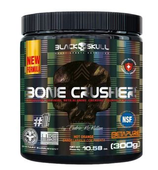 Bone Crusher New - 300g Hot Orange - Black Skull,hi-res