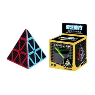Cubo Rubik Pirámide Qiyi Fibra de Carbono Speedcube,hi-res