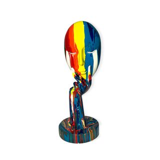 Adorno Escultura Deco Figura Abstracta Estatua Rostro,hi-res