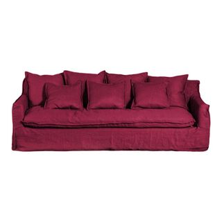 Sofa Gema 2,0 Mts Rojo con funda,hi-res