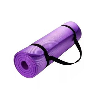Mat de Yoga 10 mm extra grueso color Morado + Correa,hi-res
