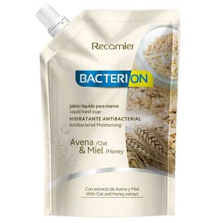 Jabón Hidratante Antibacterial 1000ml Avena y Miel Bacterion,hi-res