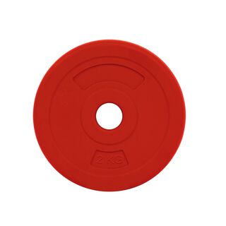 Disco de Cemento 2 Kg para Barra PVC Rojo,hi-res