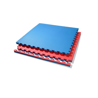 Plancha Tatami 1mt X 1mt X 4cm Rojo/azul,hi-res