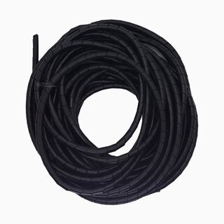 Organizador / Ordena Cable En Espiral negro - 6mm - 10 Mts,hi-res