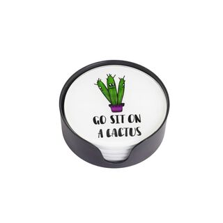 Set 6 Posavasos Vidrio Cactus,hi-res