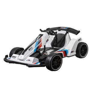 Auto Eléctrico Go Kart F1 Con Control Luz Y Sonido Blanco,hi-res