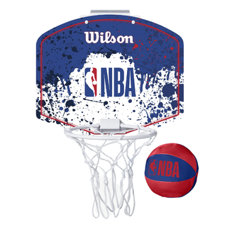 Tablero de Basketball de Puerta Wilson NBA Mini Hoop Team 28,5 x 24 cm Azul,hi-res