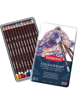 Lápices De Colores Coloursoft Derwent Set 12 ,hi-res