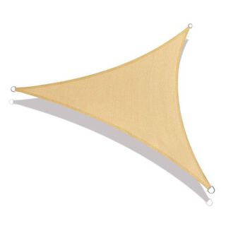 Toldo Vela Sombra Anti-Uv Triangular Beige 4.5x4.5x4.5 m,hi-res