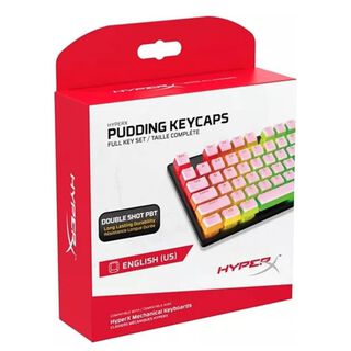 Teclas HyperX Pudding Keycaps rosa RGB ESP,hi-res