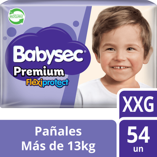 Pañales de Bebé Babysec Premium Flexiprotect 54 un XXG,hi-res
