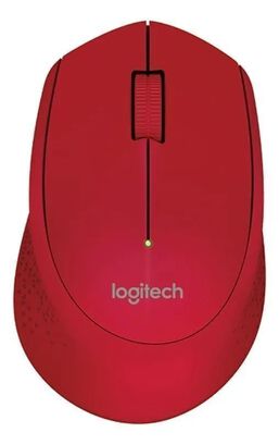 Mouse Logitech inalámbrico M280 rojo,hi-res