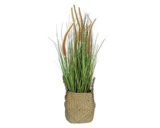 Planta artificial Grass con macetero Outzen,hi-res