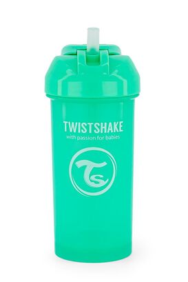 Vaso con bombilla Twistshake Straw Cup 360ml verde,hi-res