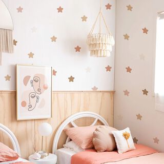 Estrellas color nude, vinilo stickers deco muro dormitorio infantil,hi-res
