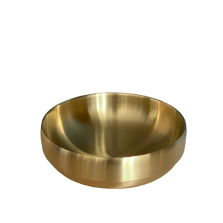 Bowl dorado de acero inoxidable 23 cms,hi-res