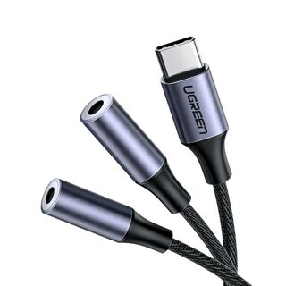 UGREEN Cable splitter de audio USB-C a 3.5mm + 3.5mm 20 cm,hi-res