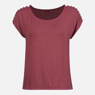 Polera Mujer Botanical T-Shirt Frambuesa Oscuro Lippi,hi-res