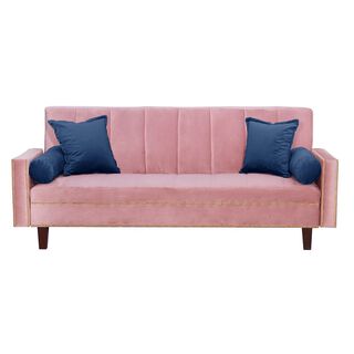 Futon Sofa Cama Vanguardia 200 x110 Rosa - Azul,hi-res