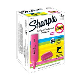 Destacador Sharpie Blade Rosa Caja x12,hi-res