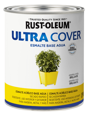Esmalte al Agua Ultra Cover 946ml Amarillo Sol Rust Oleum,hi-res