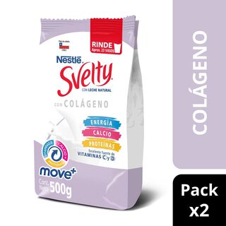 Leche en Polvo SVELTY® Move+ con Colágeno Sin Lactosa 500g Pack X2,hi-res